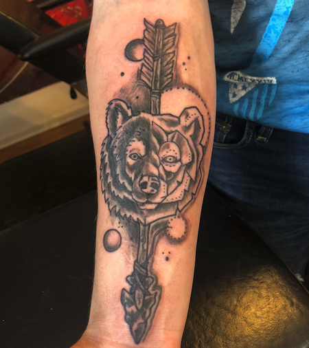 Tattoos - arrow bear - 137558